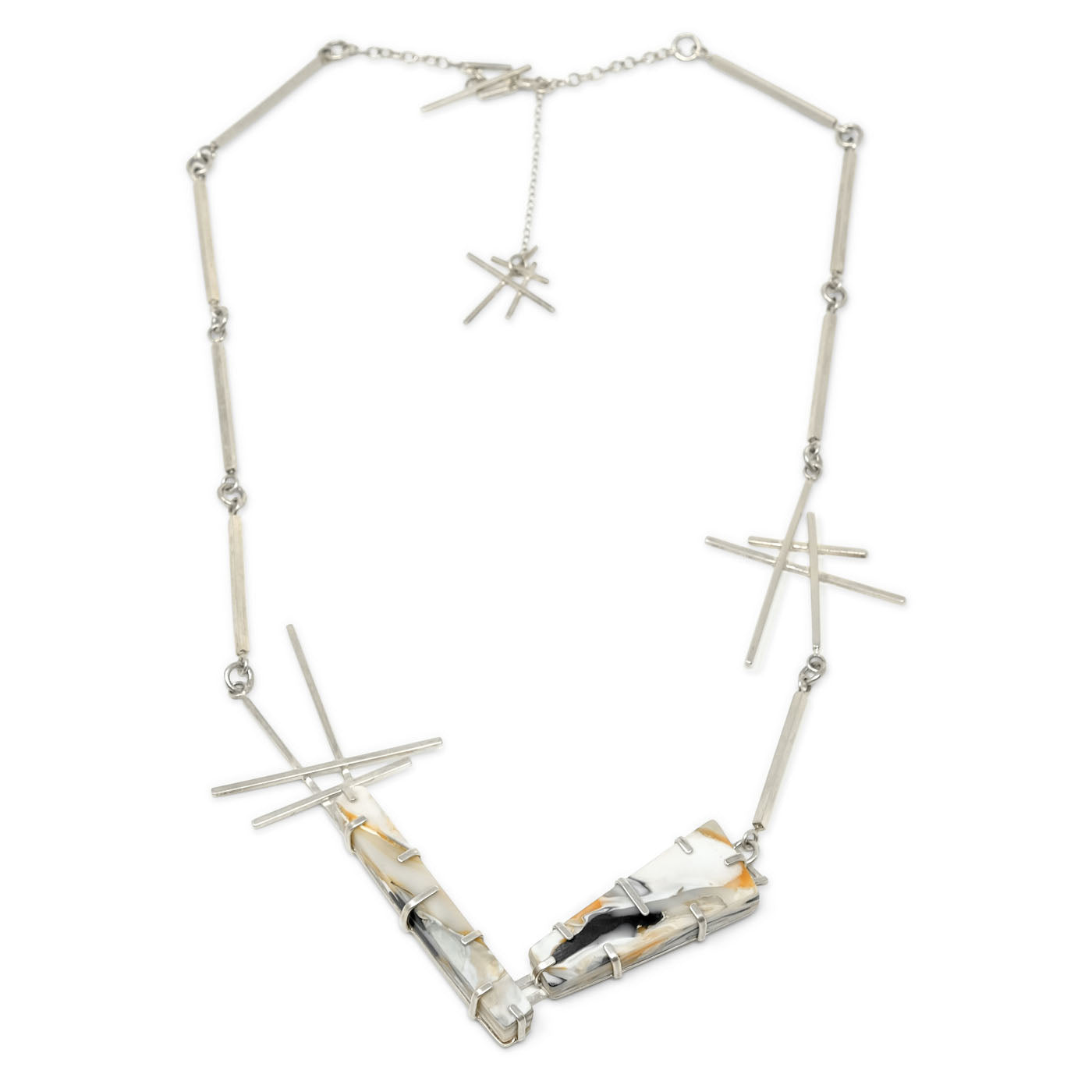 Legacy Neckpiece in Recycled Silver and Plastic